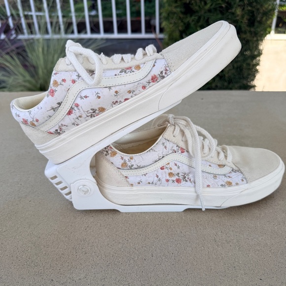 Vans Old Skool Floral Marshmallow Sneakers Women's size 8.5 - Picture 8 of 10